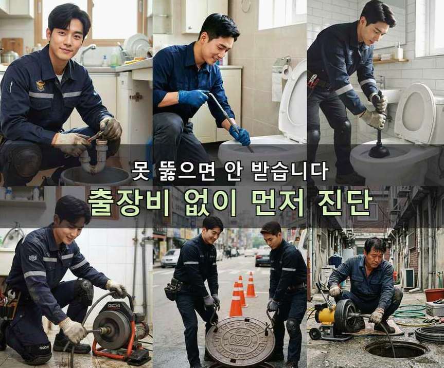 서울 서대문구 신촌동 하수구막힘 업체 현장 작업 사진 - 배관해결사