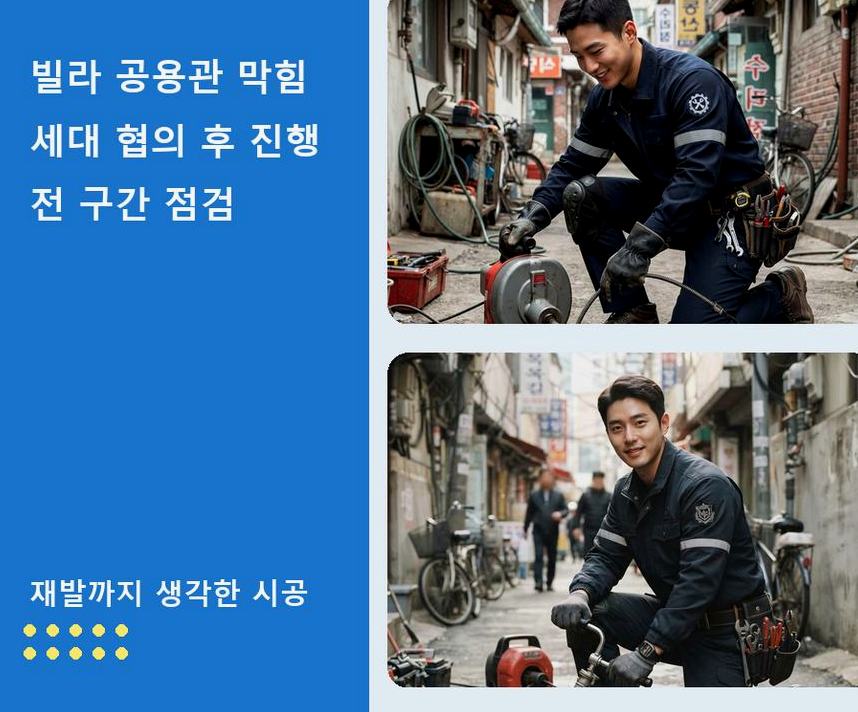 수원시팔달구 신풍동 배수구막힘 원인 진단 현장 작업 사진 - 배관해결사