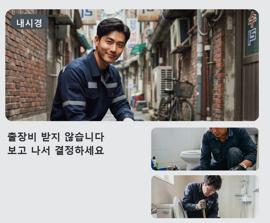 서울 성북구 안암동 배수구막힘 긴급출동 현장 작업 사진 - 배관해결사