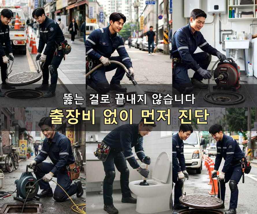 서울 강동구 암사동 변기막힘 비용 현장 작업 사진 - 배관해결사