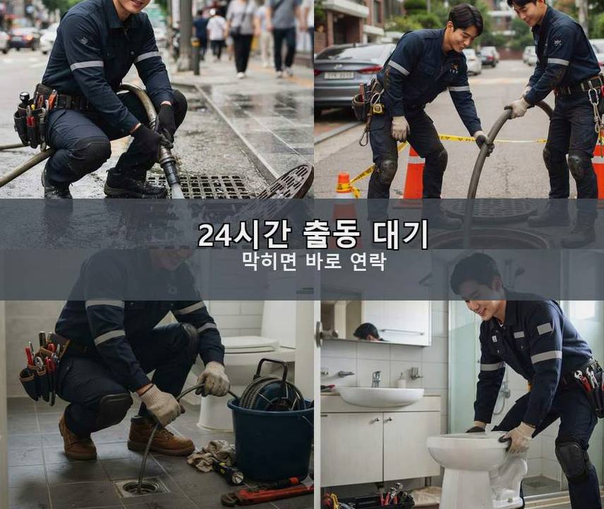서울 영등포구 양평동 변기막힘 비용 현장 작업 사진 - 배관해결사