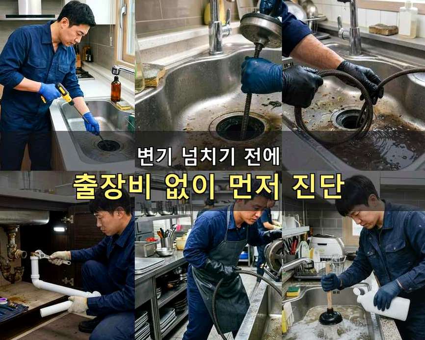 서울 영등포구 양평동 하수구막힘 빠른 해결 현장 작업 사진 - 배관해결사
