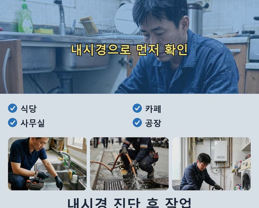 서울 영등포구 여의도동 싱크대막힘 출장비 무료 현장 작업 사진 - 배관해결사