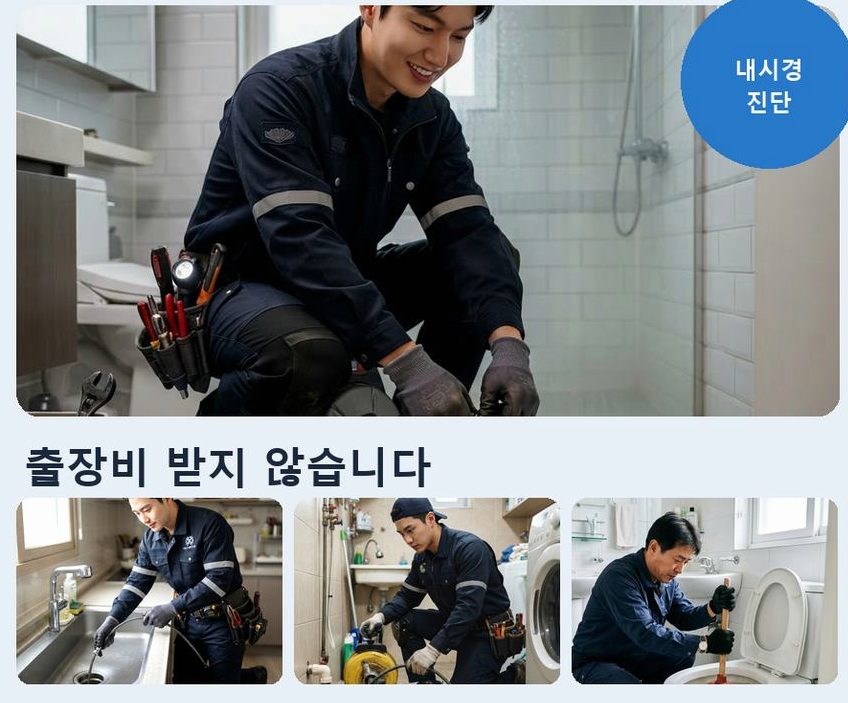용인시기흥구 영덕동 변기막힘 비용 현장 작업 사진 - 배관해결사