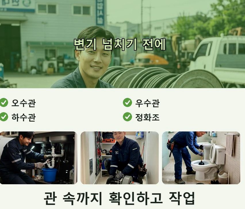 광주시 오포읍고산리 싱크대막힘 출장비 무료 현장 작업 사진 - 배관해결사