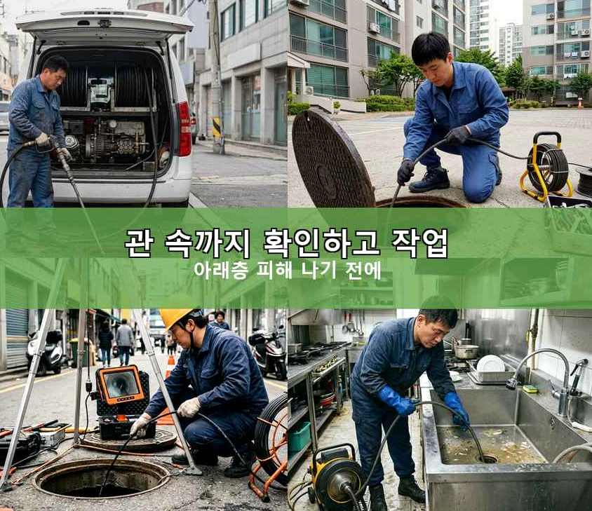 수원시팔달구 우만동 변기막힘 가격 안내 현장 작업 사진 - 배관해결사