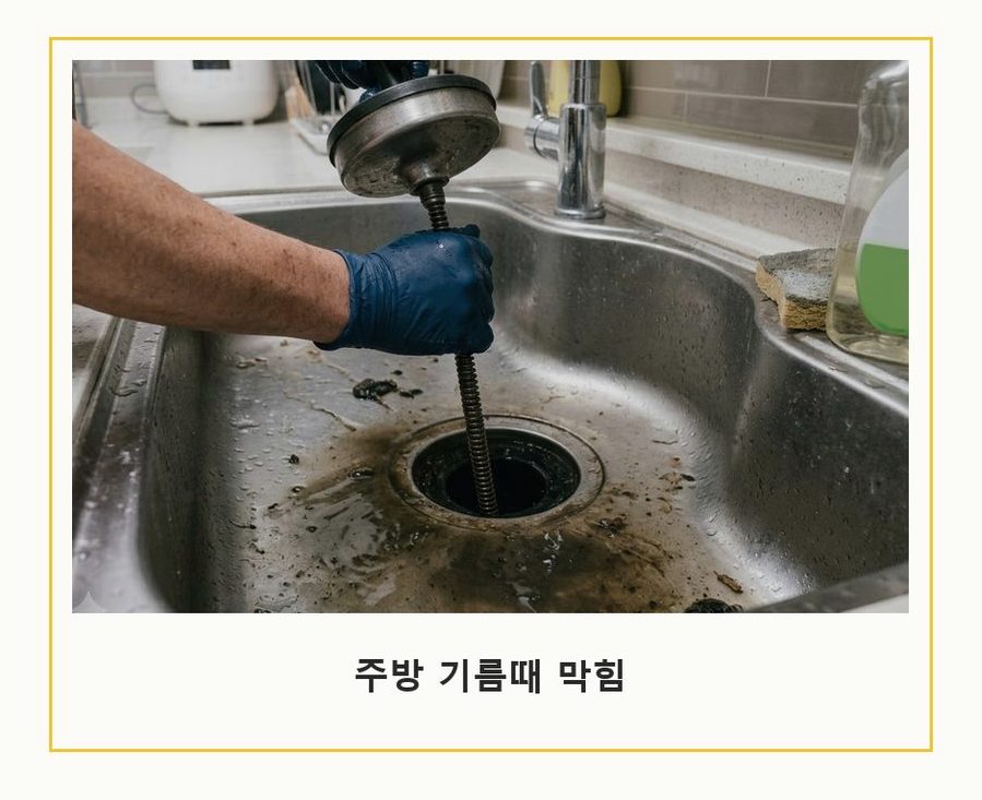 서울 노원구 중계동 하수구막힘 고압세척·관통 작업 모습