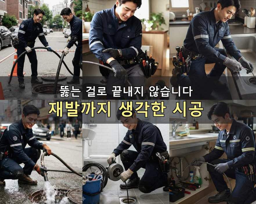 서울 동대문구 전농동 변기막힘 가격 안내 현장 작업 사진 - 배관해결사