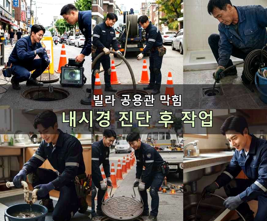 서울 동대문구 제기동 싱크대막힘 업체 현장 작업 사진 - 배관해결사