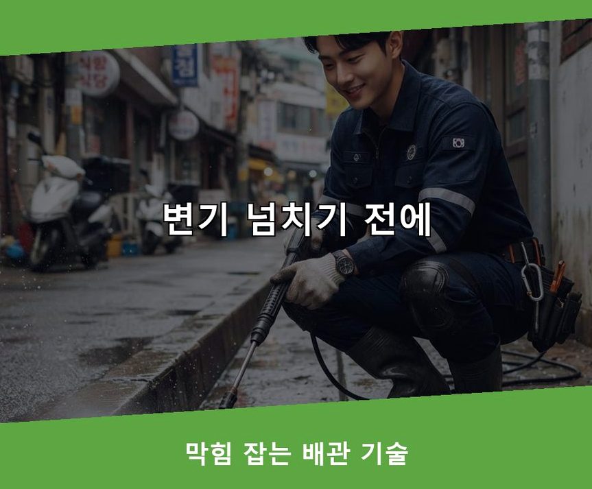 서울 성북구 종암동 배수구막힘 원인 진단 현장 작업 사진 - 배관해결사