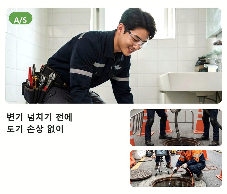 동두천시 지행동 싱크대막힘 야간 출동 현장 작업 사진 - 배관해결사
