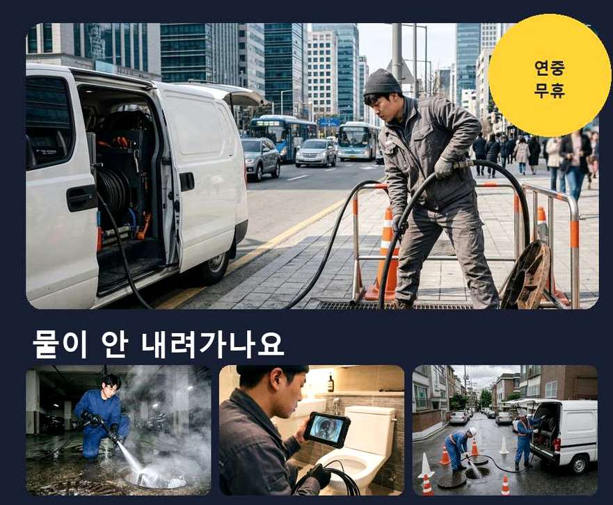 서울 서대문구 천연동 변기막힘 비용 현장 작업 사진 - 배관해결사