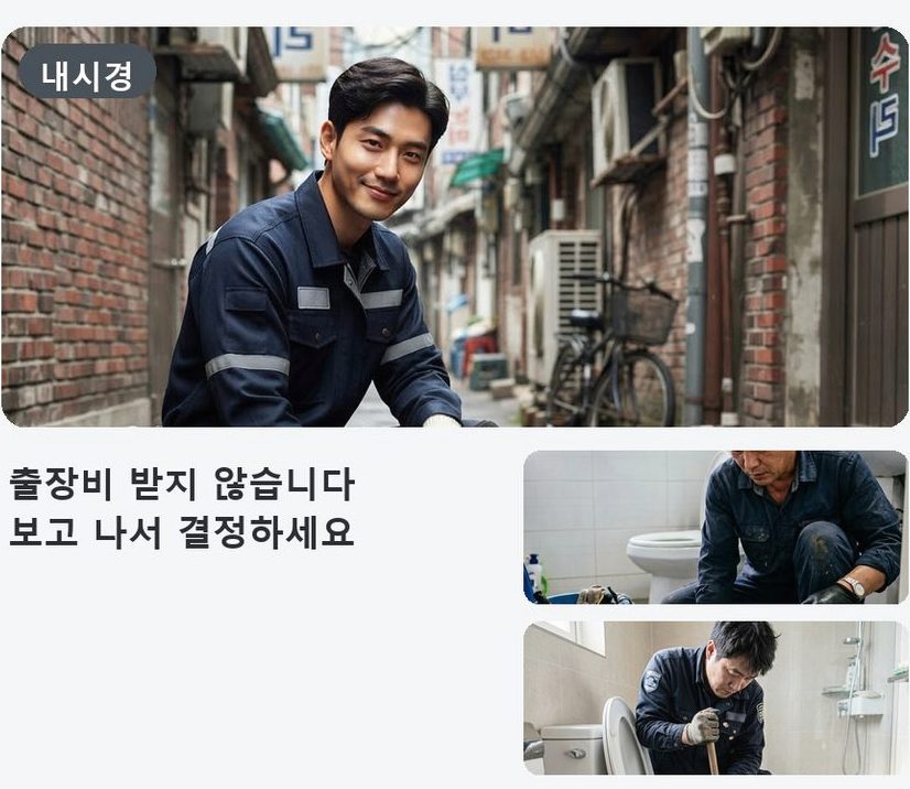 서울 동대문구 청량리동 변기막힘 뚫음 현장 작업 사진 - 배관해결사