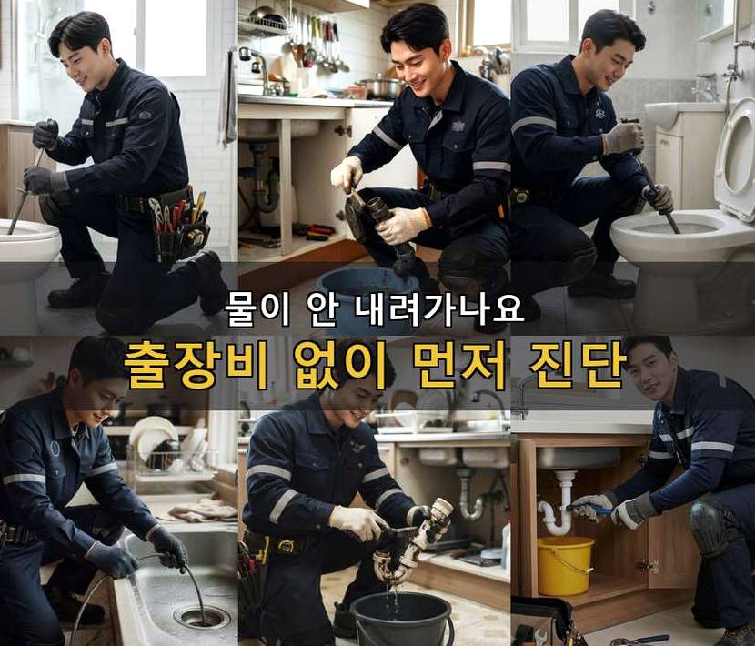 서울 동대문구 청량리동 싱크대막힘 24시 출동 현장 작업 사진 - 배관해결사