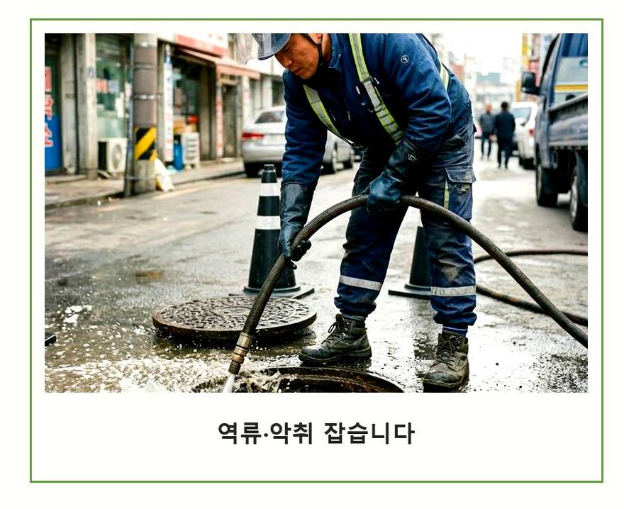 하남시 광암동 싱크대막힘 업체 현장 작업 사진 - 배관해결사