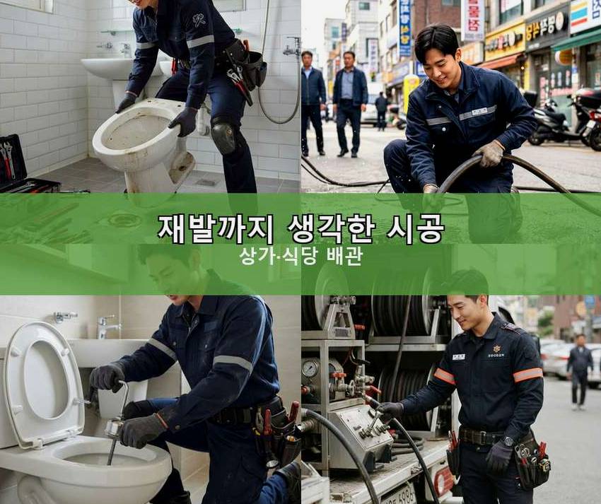 하남시 광암동 하수구막힘 전문 업체 현장 작업 사진 - 배관해결사