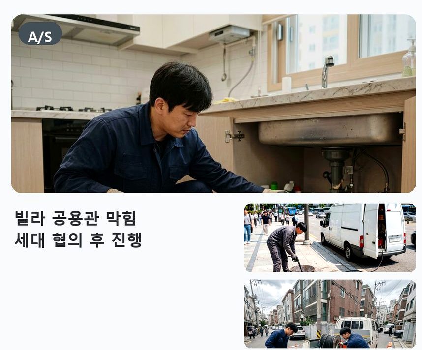 동두천시 하봉암동 하수구막힘 24시 출동 현장 작업 사진 - 배관해결사