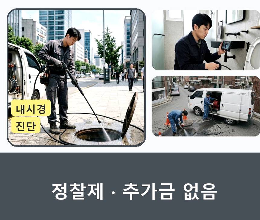 의왕시 학의동 싱크대막힘 출장비 무료 현장 작업 사진 - 배관해결사