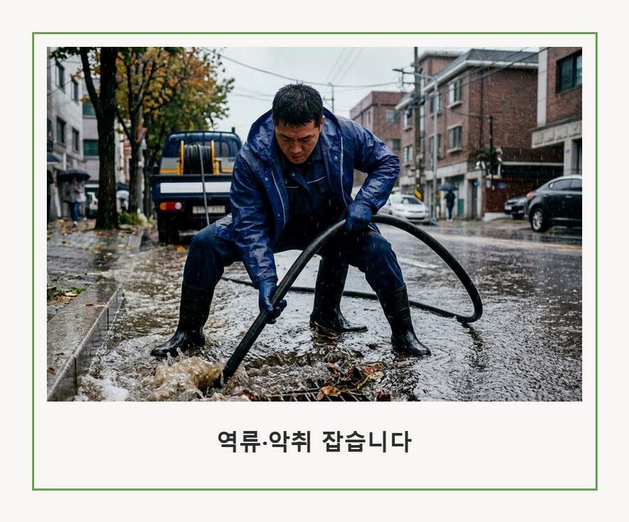 서울 노원구 상계동 싱크대막힘 야간 출동 현장 작업 사진 - 배관해결사