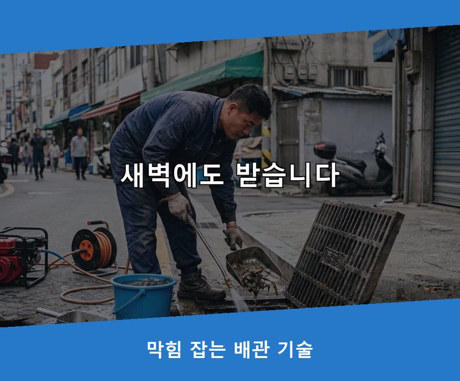 화성시 기산동 변기막힘 원인 진단 현장 작업 사진 - 배관해결사