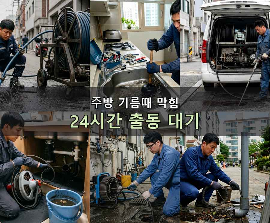 고양시일산서구 대화동 변기막힘 가격 안내 현장 작업 사진 - 배관해결사