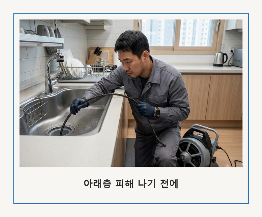 서구시 천동 하수구막힘 고압세척·관통 작업 모습