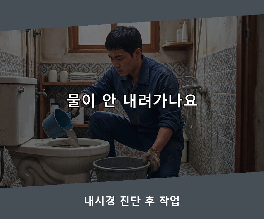 서울 금천구 독산동 싱크대막힘 출장비 무료 현장 작업 사진 - 배관해결사