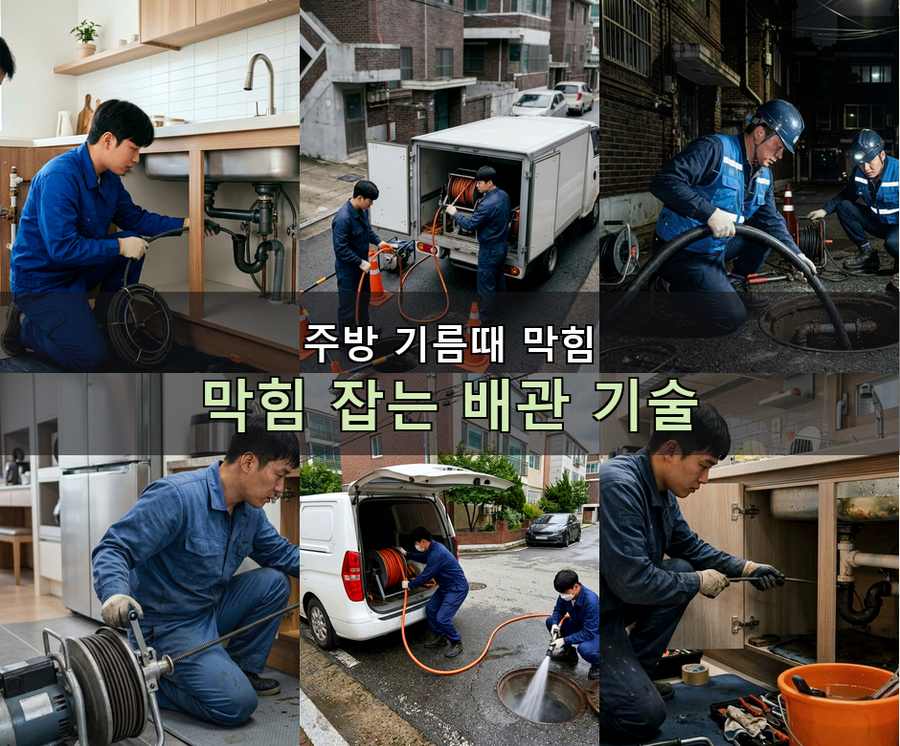 수원시영통구 매탄동 싱크대막힘 출장비 무료 현장 작업 사진 - 배관해결사