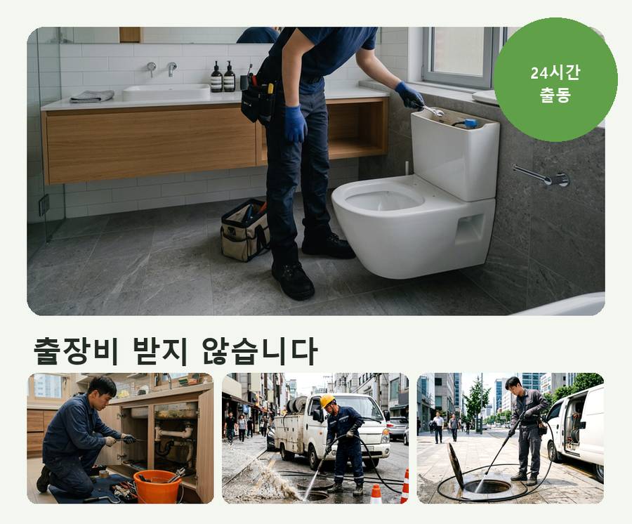 서울 영등포구 대림동 배수구막힘 뚫음 현장 작업 사진 - 배관해결사