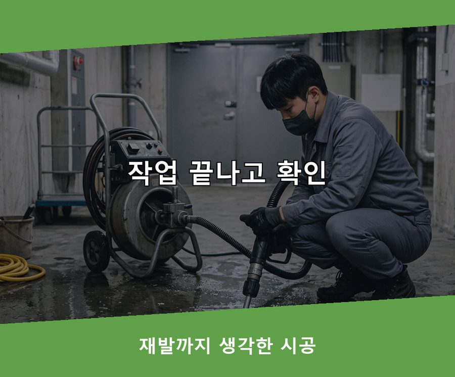 동두천시 걸산동 싱크대막힘 출장비 무료 현장 작업 사진 - 배관해결사