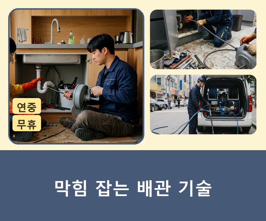 고양시일산서구 가좌동 싱크대막힘 출장비 무료 현장 작업 사진 - 배관해결사