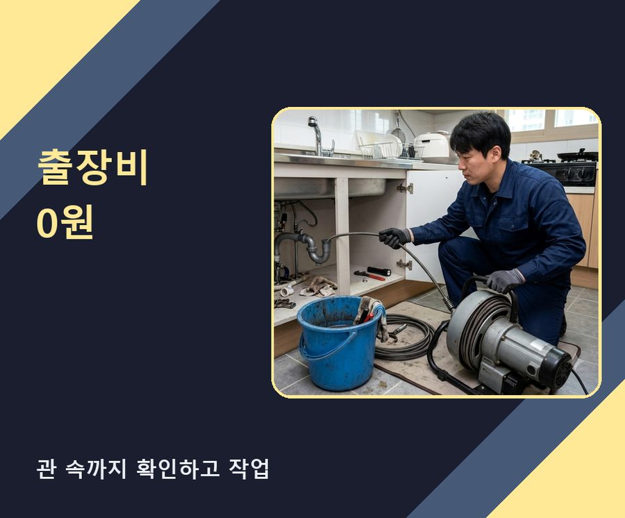 서울 영등포구 당산동 하수구막힘 고압세척·관통 작업 모습