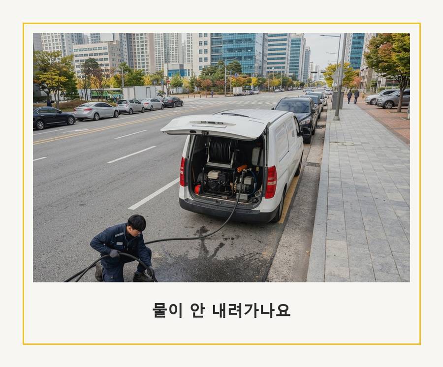 서울 구로구구 로동 변기막힘 뚫음 현장 작업 사진 - 배관해결사