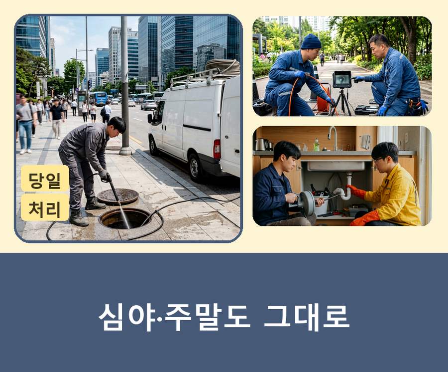 고양시덕양구 관산동 변기막힘 원인 진단 현장 작업 사진 - 배관해결사