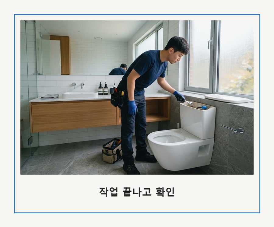 서울 종로구 경운동 변기막힘 당일 처리 현장 작업 사진 - 배관해결사