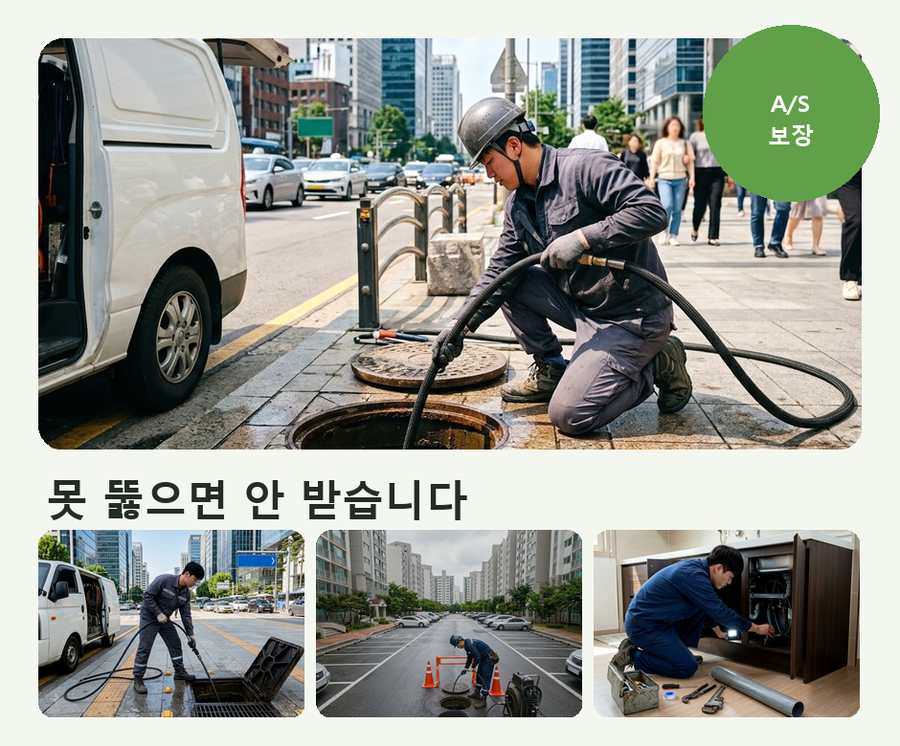 동두천시 동두천동 싱크대막힘 업체 현장 작업 사진 - 배관해결사