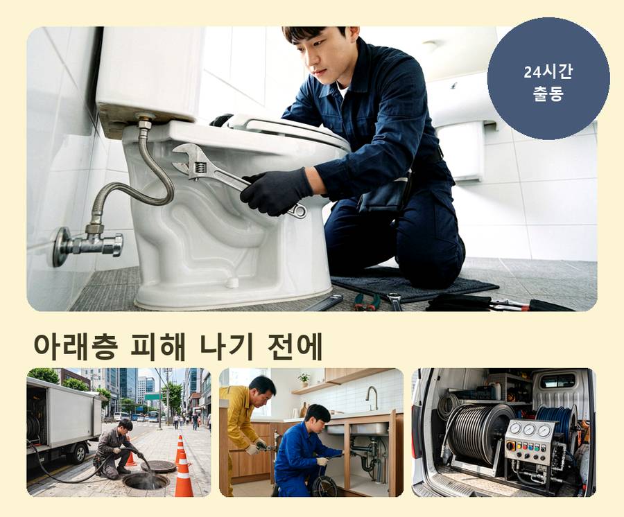 고양시일산서구 대화동 싱크대막힘 빠른 해결 현장 작업 사진 - 배관해결사