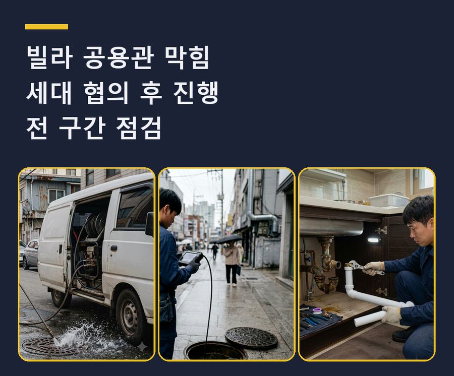 수원시팔달구구 천동 세탁기 배수구막힘 가격 안내 현장 작업 사진 - 배관해결사
